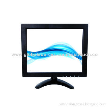 9.7" HID LED Panel CCTV LCD Monitor, 1,024 x 768 Pixels, VGA/BNC/RCA/HDMI